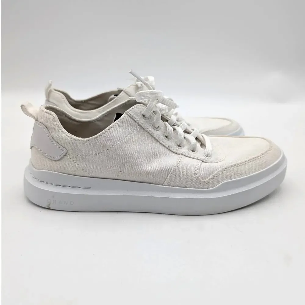Cole Haan GrandPro Rally Canvas Court Sneaker Men's White Size US7M EU40
